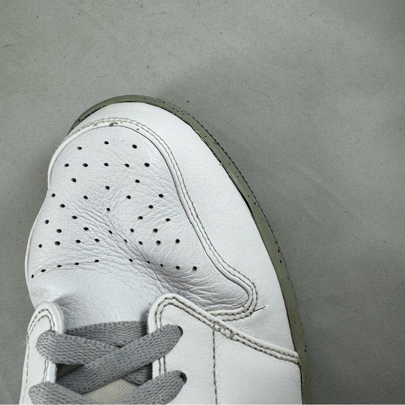 Nike Air Jordan 1 Mid Athletic Shoes - White Cement - Men's size 12 - Picture 15 of 16